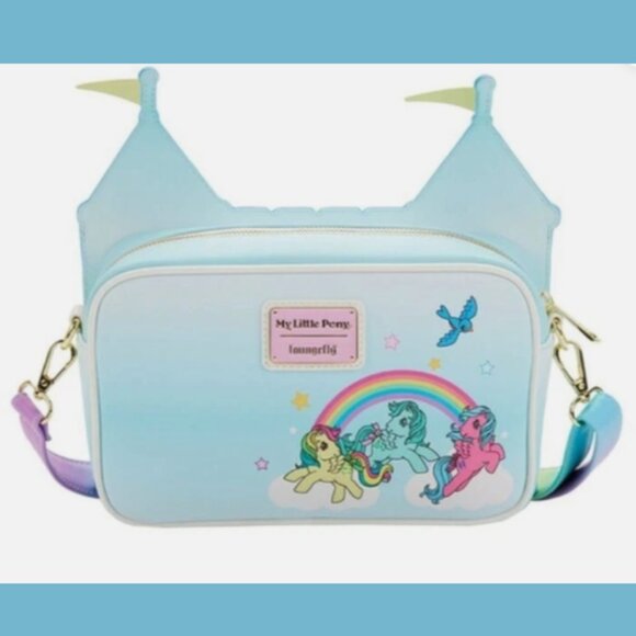 ?✨ Loungefly My Little Pony™ Castle Crossbody Bag ? Exclusive Retro Rainbow main image 9